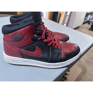 Nike Air Jordan 1 Retro 2009 Alpha Bred 392813-001 Men 11  Varsity Red Sneakers